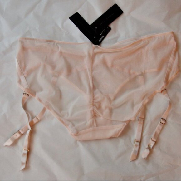 Josie Natori Luxure Bra Bustier Matching Clip Panty Set - Picture 7 of 7